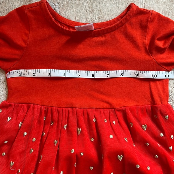 Hanna Andersson Christmas Dress with Tulle and bow embroidered details Sz 2T - Picture 8 of 10